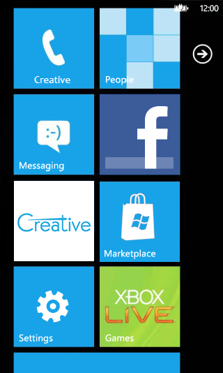 Windows Phone 7 Screenshot