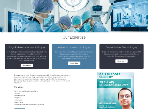 Gastro Surgeon Website Designing