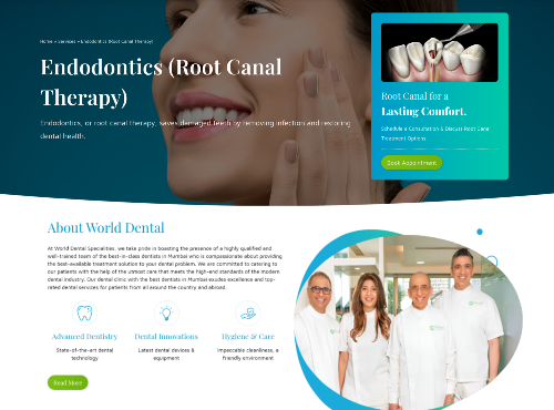 SEO website designing for Dentist
            